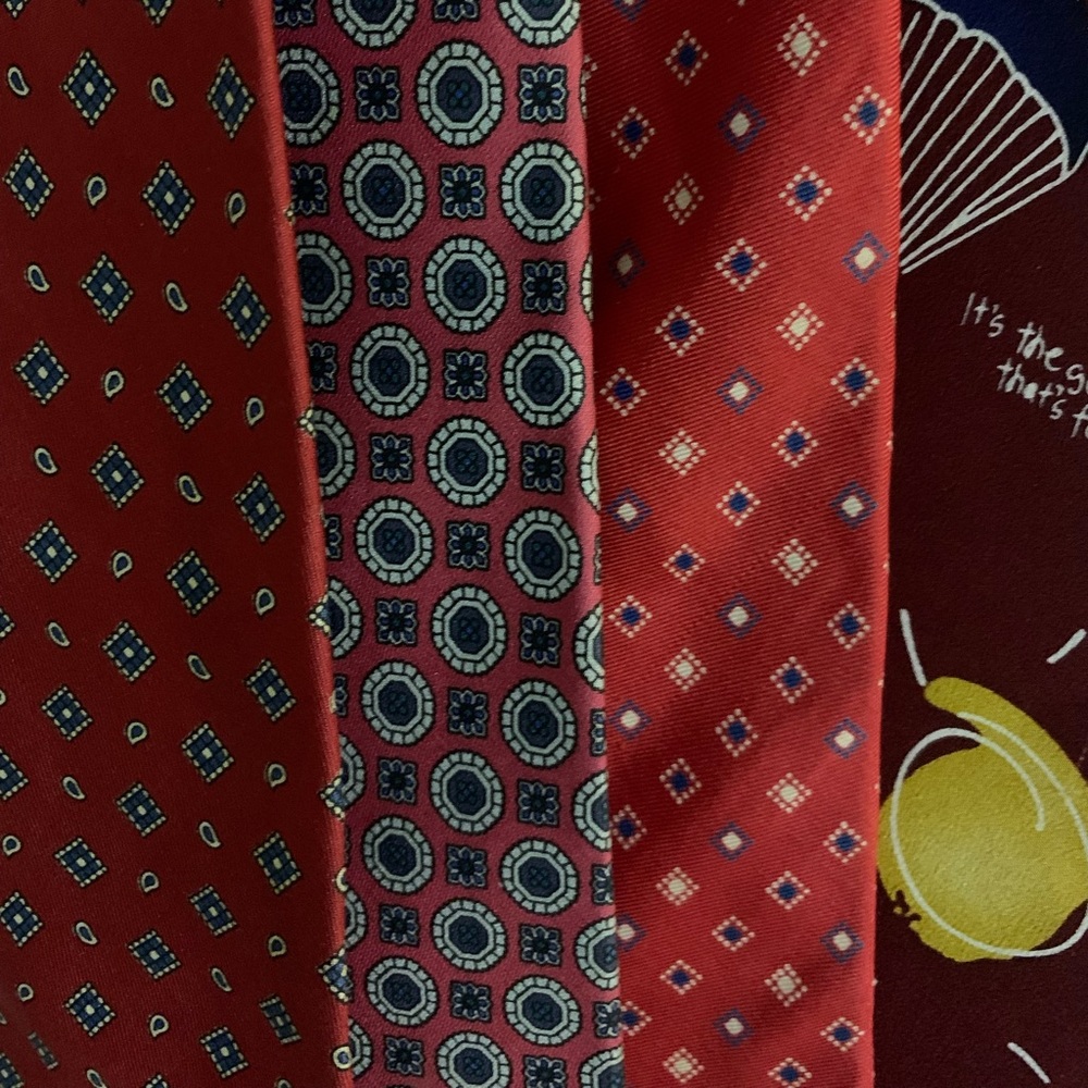 Men’s tie collection, silk ties, over 20 ties